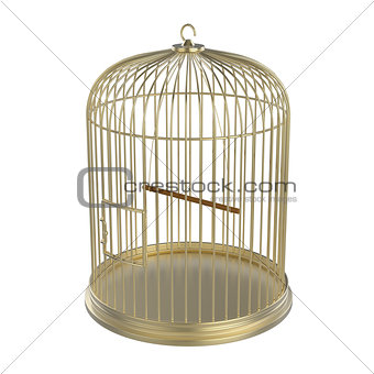 Golden bird cage