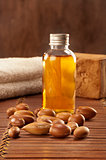 seeds of argan with light and soap