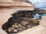 Eroded  west coast of Fuerteventura