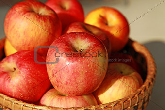 Apple in the basket