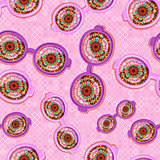 Seamless Pattern with Eye  Glasses