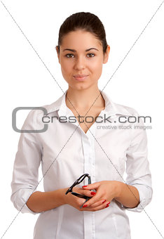 Portrait of a pretty young businesswoman