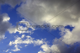 Dramatic sky with clouds