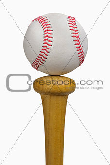 Baseball Balancing on Bat