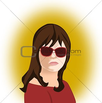 Girl with Sunglasses.