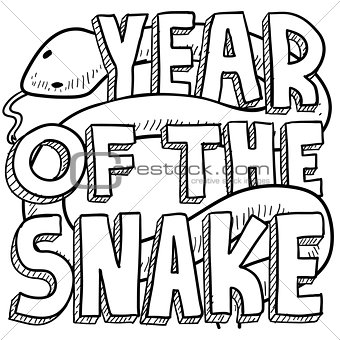 Year of the Snake sketch