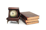 Old Clock And Books