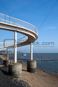 Footbridge at Leigh-on-Sea, Essex, England