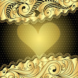 Valentine gold frame
