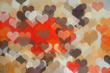 hearts pattern abstract illustration