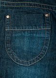 Jeans back blue pocket