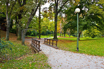 City of Zagreb autumn park