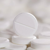 White prescription pill