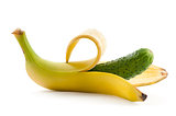 banana and cucumber