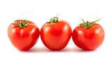 Three red tomato
