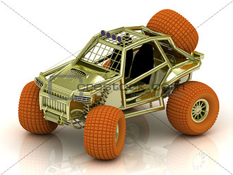 Mini ATV buggy golden color