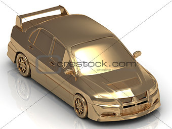 Gold machine concept model