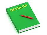 DEVELOP name on cover book 