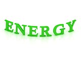 ENERGY sign with green word 