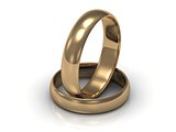 2 Gold wedding rings