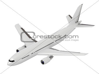 White passenger airliner