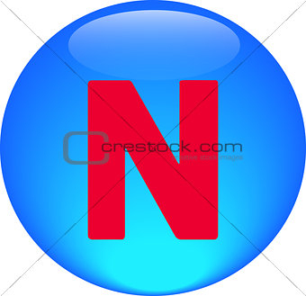  Alphabet icon symbol letter N