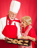 Baker Shares Cookies with Housewife