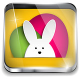 Happy Easter Glossy Application Button