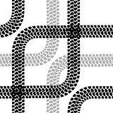Seamless wallpaper tire tracks pattern illustration vector backg