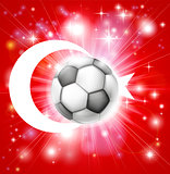 Turkey soccer flag