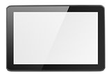 Modern tablet pc on white