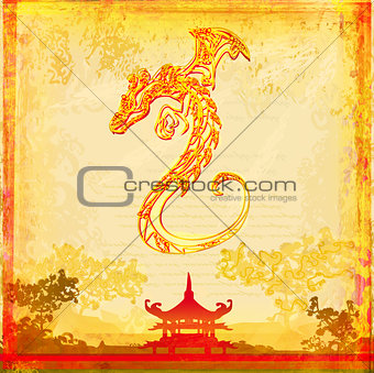 card of year of the dragon 