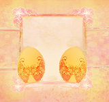  Easter Egg On floral Background 