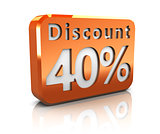 forty percent discount