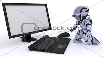 Robot with computer