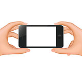 Hands Holding Phone Banner