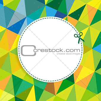 Retro Color Background With Coupon