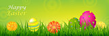 Color Happy Easter Banner