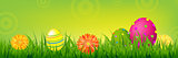 Color Happy Easter Banner
