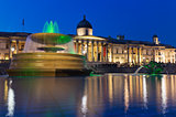 The National Gallery and Trafalgar Square, London