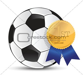 soccer ball with award