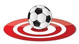 soccer ball target concept