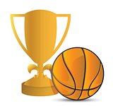 Gold Trophy Cup Basketball