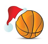 Basketball Santa Cap