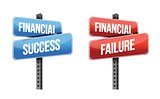 financial success, financial failure signs