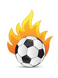 soccer Ball in fire