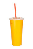 Fast food drink with straw
