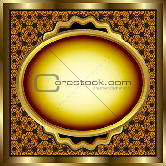 Floral Gold Frame