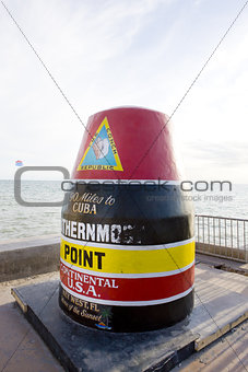 Southernmost Point marker, Key West, Florida, USA