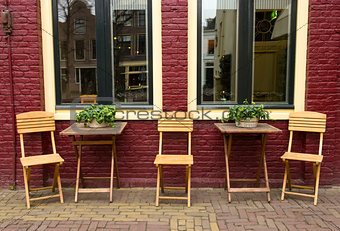 outdoor cafe in the Netherlands